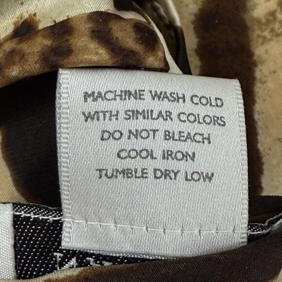 Natori Slip Dress Women Size Small Leopard Animal Print Tiger Surplice Midi - Picture 8 of 11